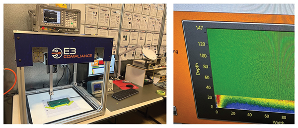 Experimental setup for frequency domain measurements